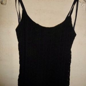 Electra Casadei Black Maxi Evening Dress​